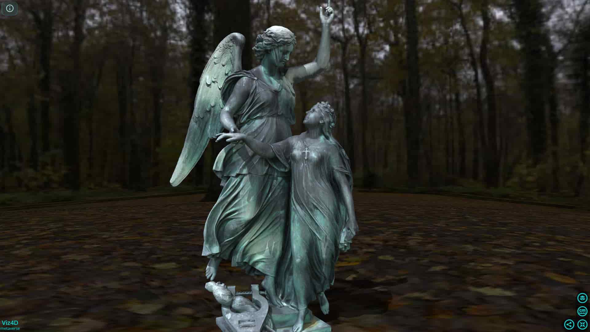 Cô gái và thiên thần hộ mệnh - Áo thế kỷ 19.