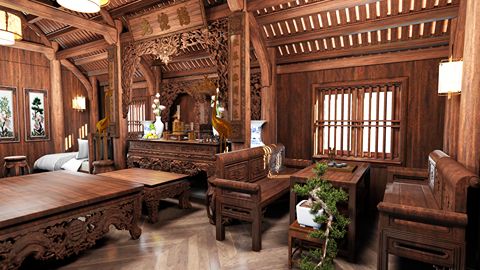 Vietnamese wooden house by Tuấn Anh
